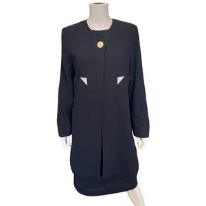 Louis Feraud Coat and Sheath Dress Suit Size US 8